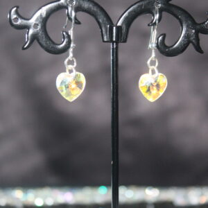 Aurora Heart Crystal Earrings