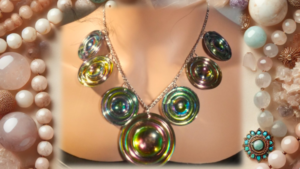 Iridescent Saturn Necklace